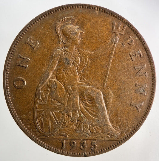1935 George V One Penny Coin | Fine Collectable Grade