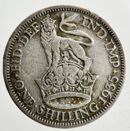 1935 George V Shilling Silver Coin | Collectable Grade