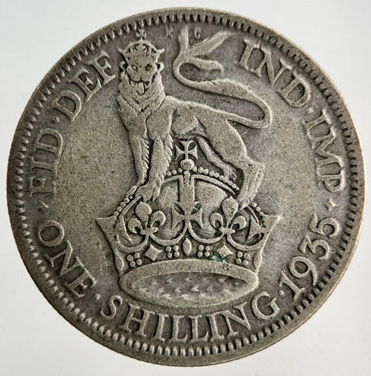 1935 George V Shilling Silver Coin | Collectable Grade