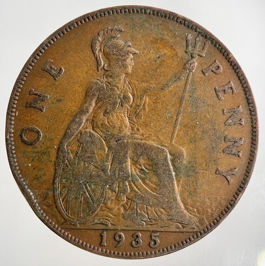 1935 George V One Penny Coin | Fine Collectable Grade