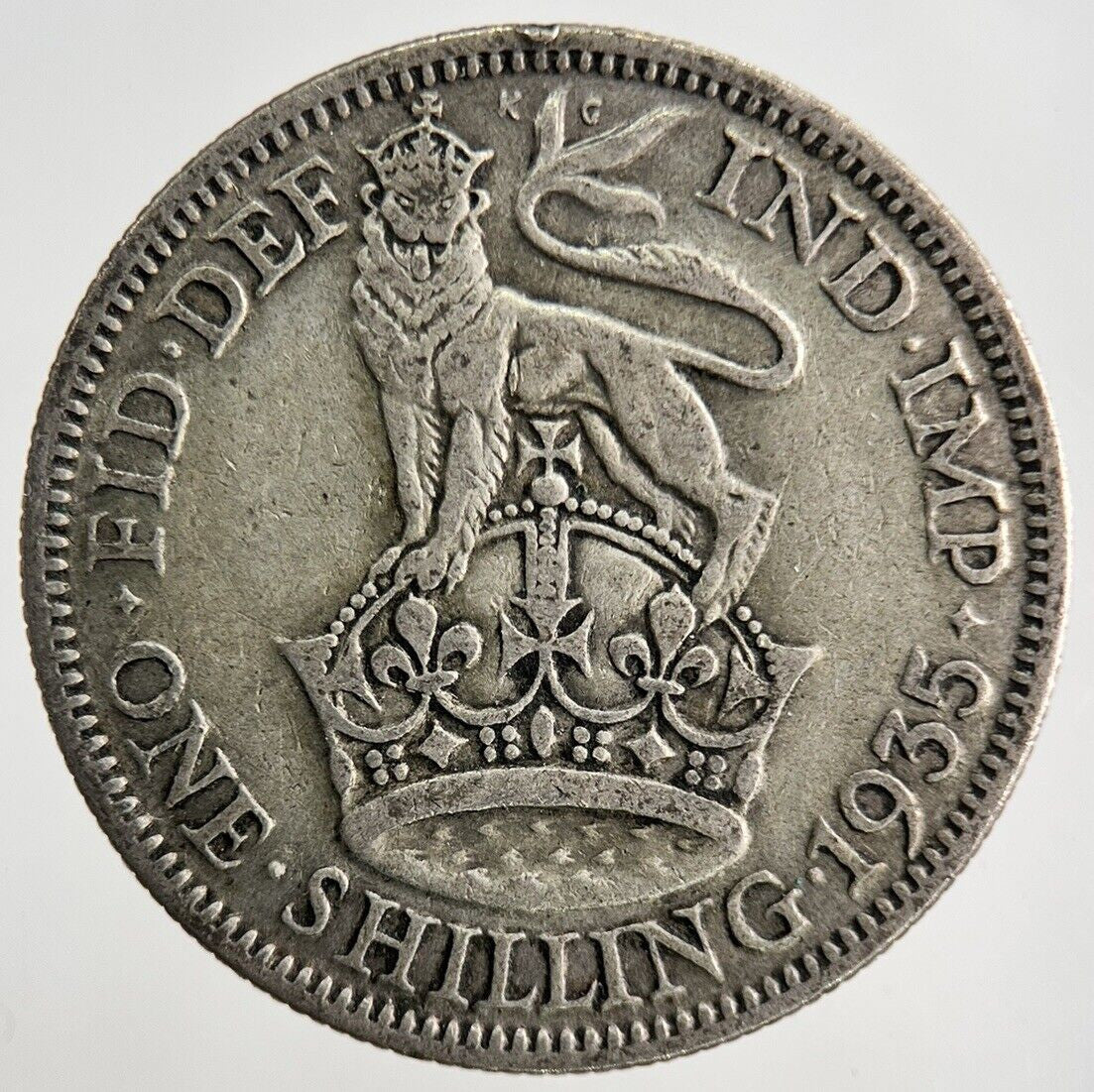 1935 George V Shilling Silver Coin | Collectable Grade