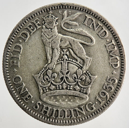 1935 George V Shilling Silver Coin | Collectable Grade