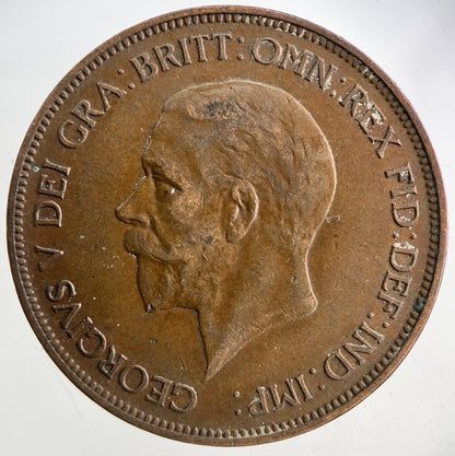 1935 George V One Penny Coin | Very High Grade