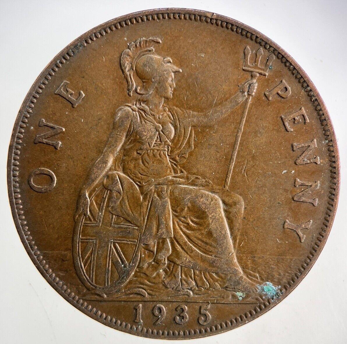 1935 George V One Penny Coin | Very High Grade