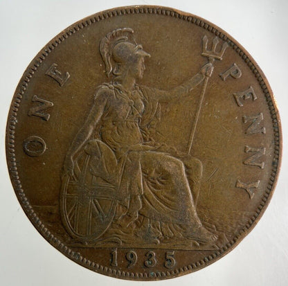 1935 George V One Penny Coin | Fine Collectable Grade