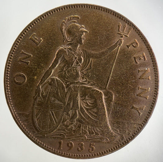 1935 George V One Penny Coin | Fine Collectable Grade