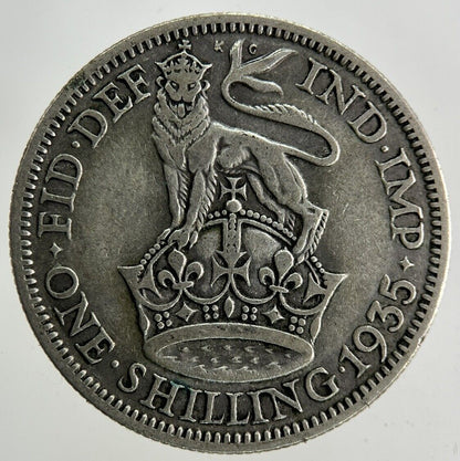 1935 George V Shilling Silver Coin | Collectable Grade