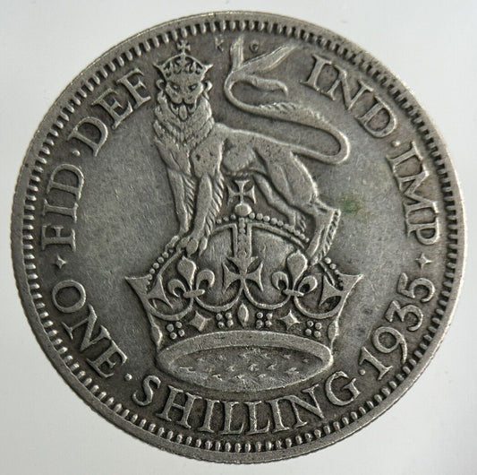 1935 George V Shilling Silver Coin | Collectable Grade