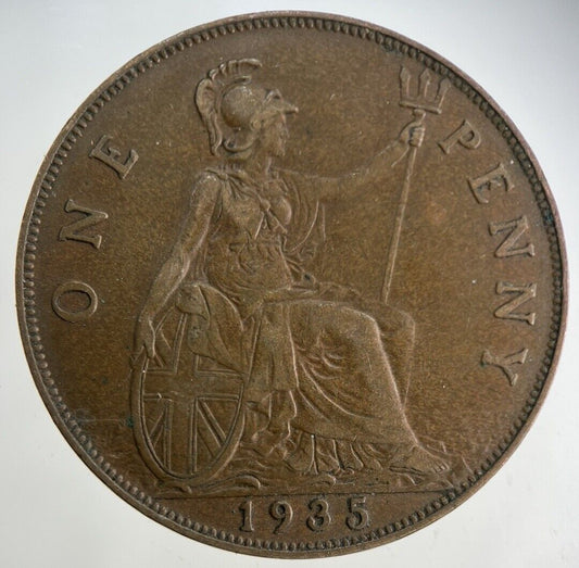1935 George V One Penny Coin | Fine Collectable Grade