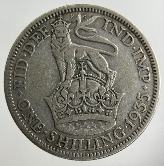 1935 George V Shilling Silver Coin | Collectable Grade