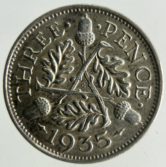 1935 George V Threepence Silver Coin | Fine Collectable Grade