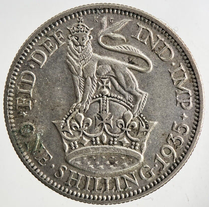 1935 George V Shilling Silver Coin | Fine Collectable Grade