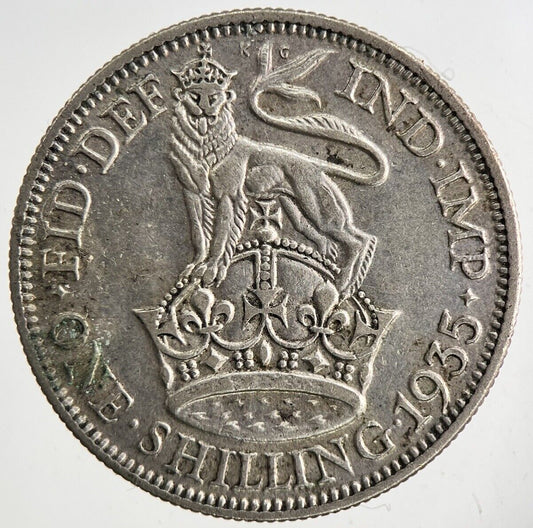 1935 George V Shilling Silver Coin | Fine Collectable Grade