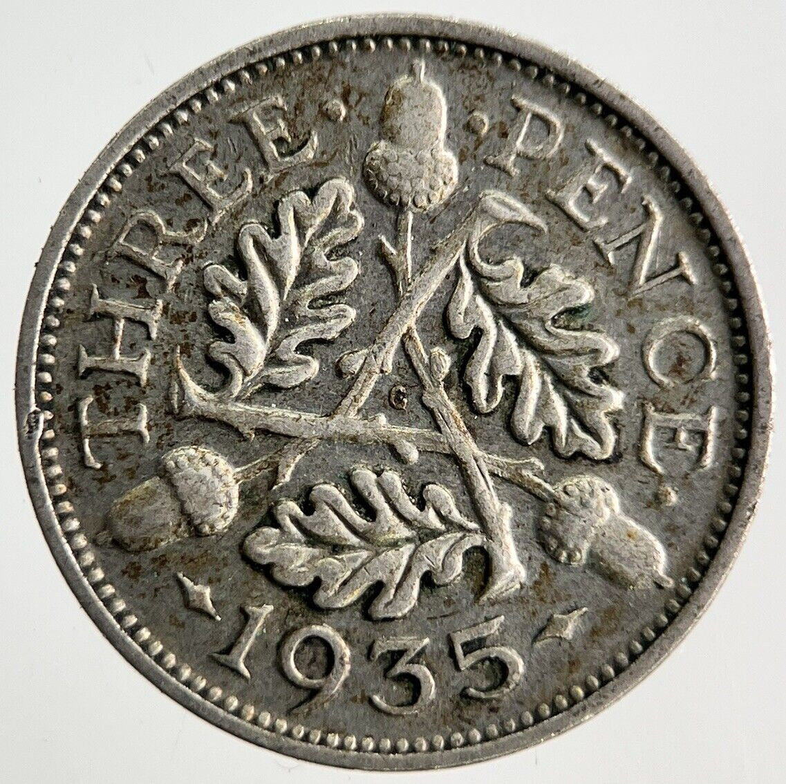 1935 George V Threepence Silver Coin | Fine Collectable Grade