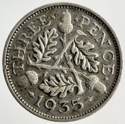 1935 George V Threepence Silver Coin | Fine Collectable Grade