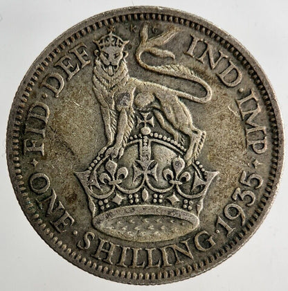 1935 George V Shilling Silver Coin | Fine Collectable Grade