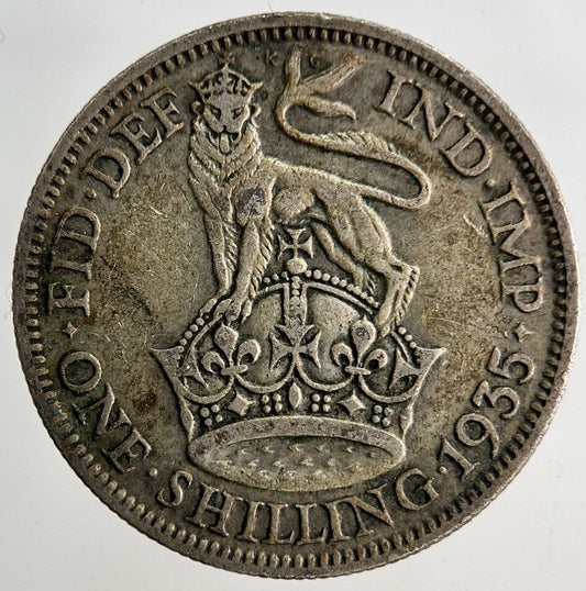 1935 George V Shilling Silver Coin | Fine Collectable Grade