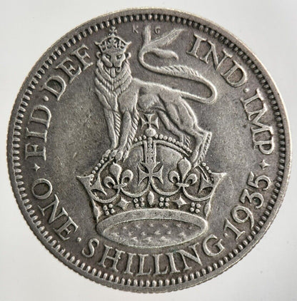 1935 George V Shilling Silver Coin | Fine Collectable Grade