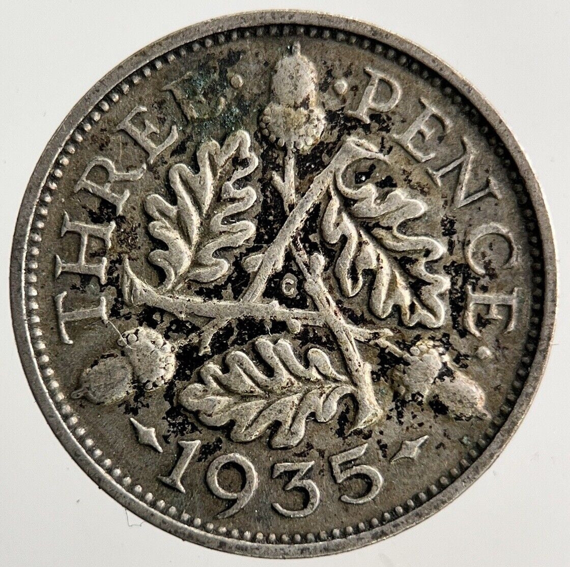1935 George V Threepence Silver Coin | Fine Collectable Grade
