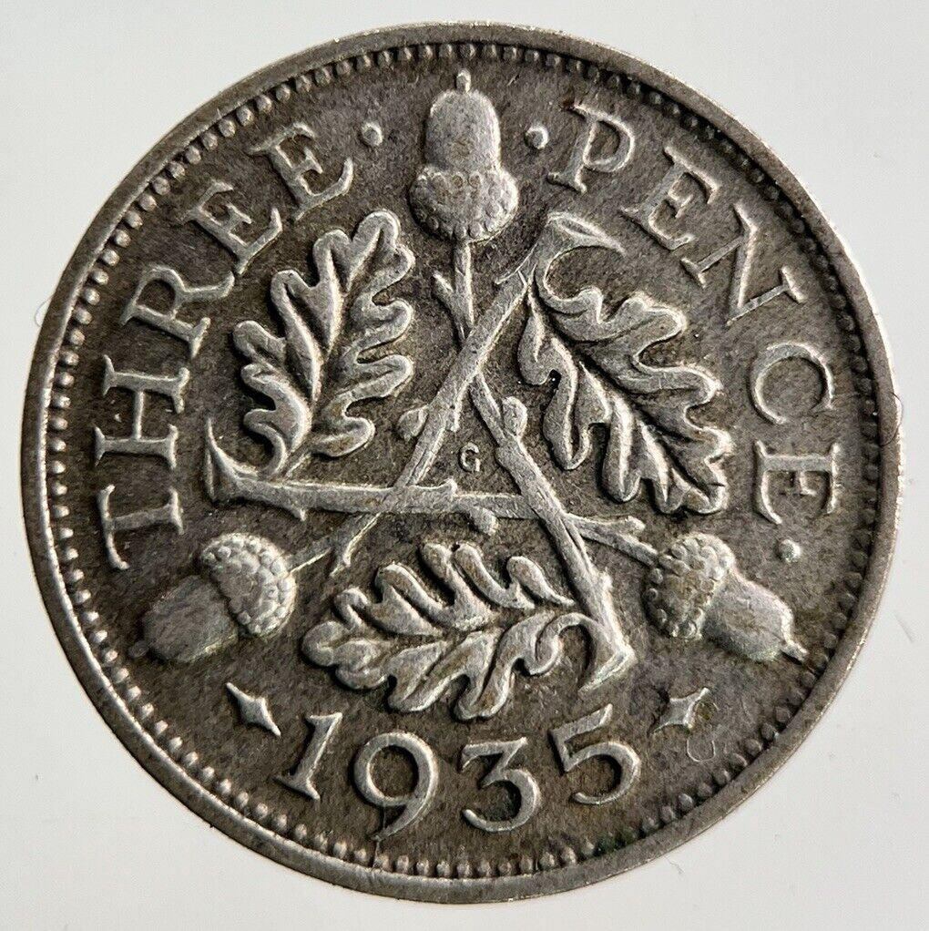 1935 George V Threepence Silver Coin | Fine Collectable Grade