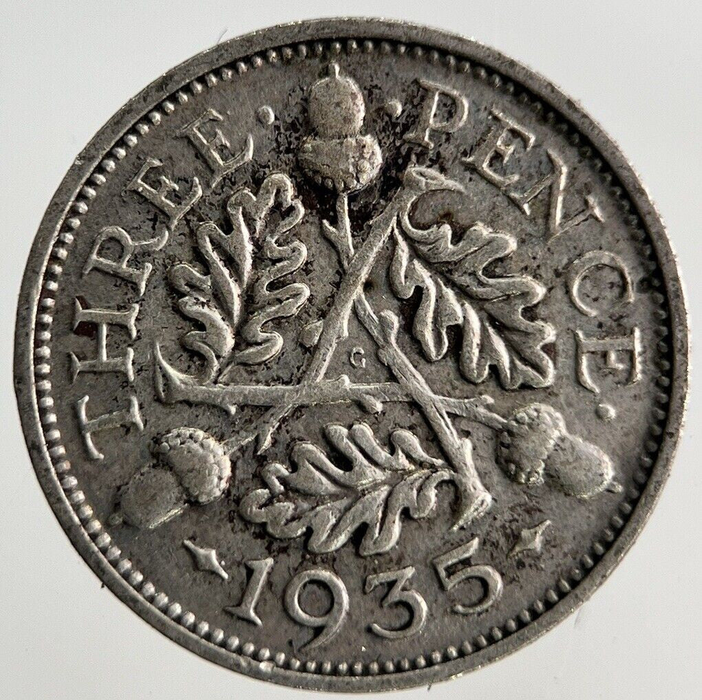 1935 George V Threepence Silver Coin | Collectable Grade