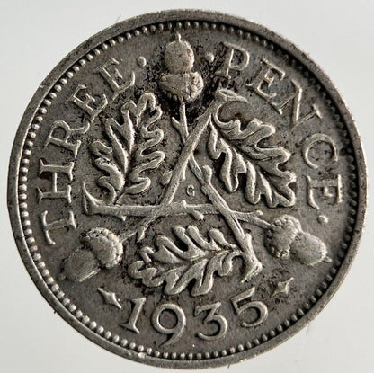 1935 George V Threepence Silver Coin | Collectable Grade