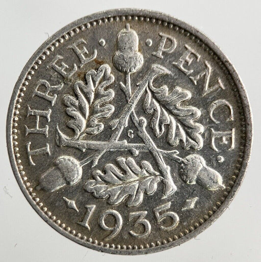 1935 George V Threepence Silver Coin | Collectable Grade