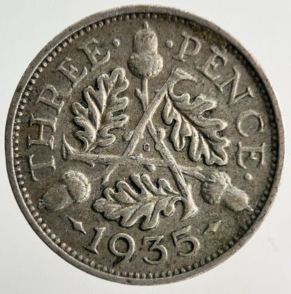 1935 George V Threepence Silver Coin | Collectable Grade