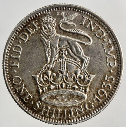 1935 George V Shilling Silver Coin | Very High Grade