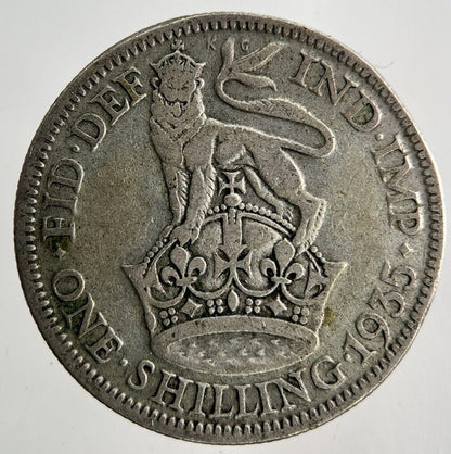 1935 George V Shilling Silver Coin | Fair Grade