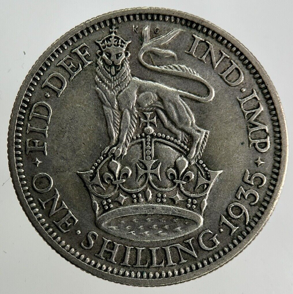 1935 George V Shilling Silver Coin | Fine Collectable Grade