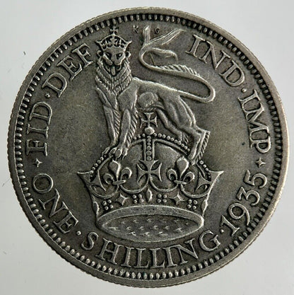 1935 George V Shilling Silver Coin | Fine Collectable Grade