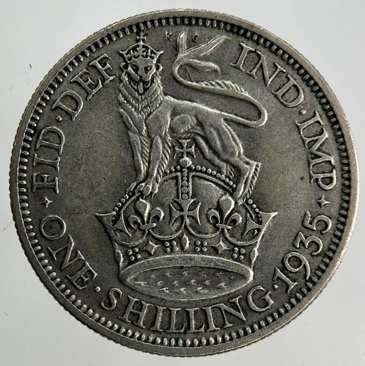 1935 George V Shilling Silver Coin | Fine Collectable Grade
