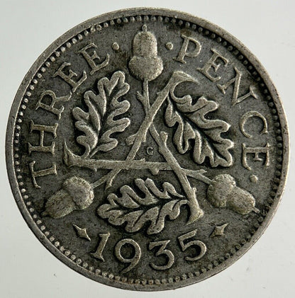 1935 George V Threepence Silver Coin | Collectable Grade