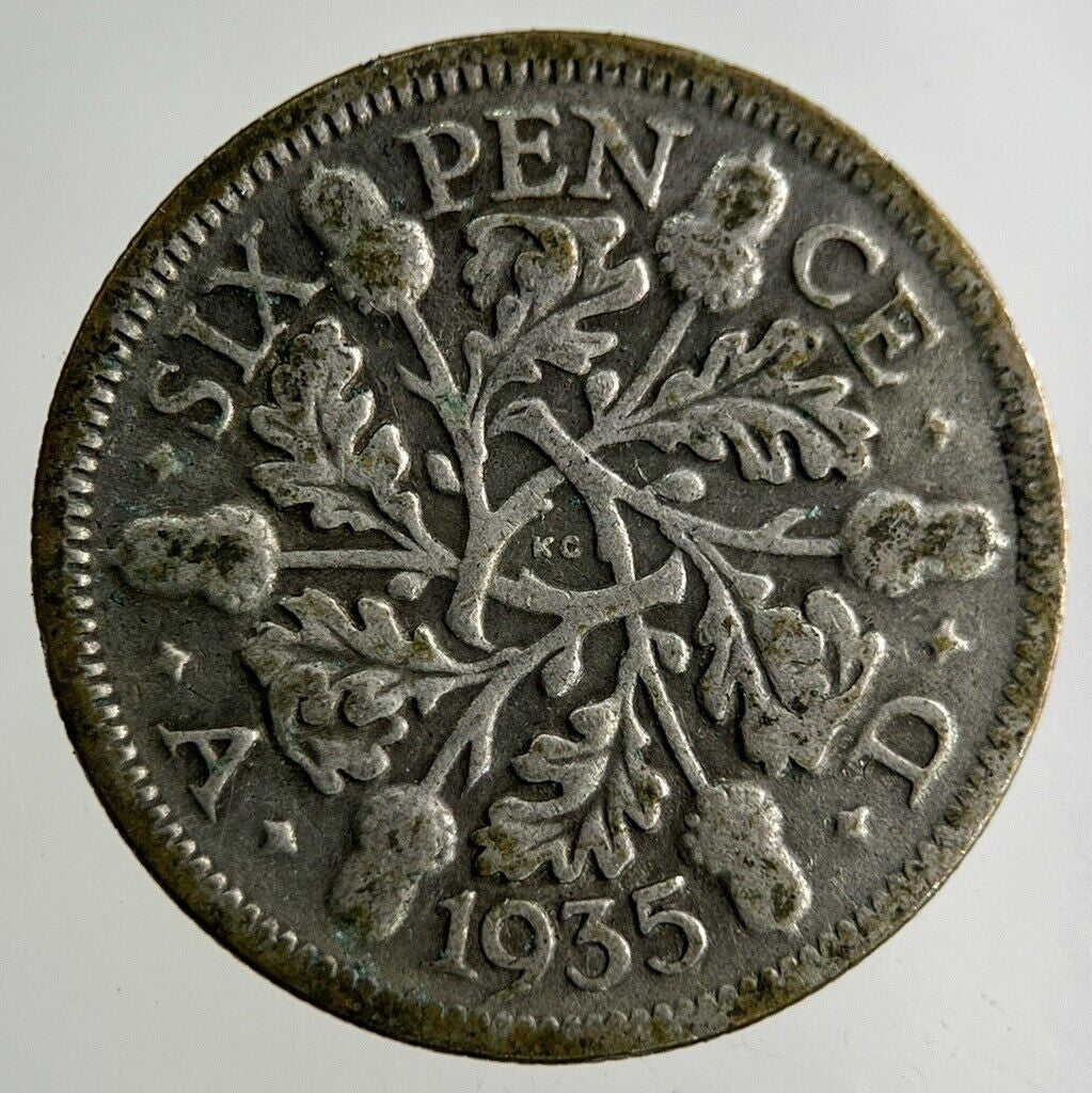 1935 George V Sixpence Silver Coin | Collectable Grade