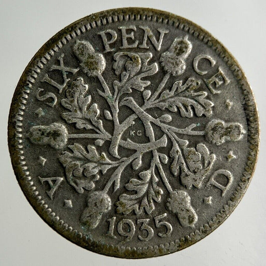 1935 George V Sixpence Silver Coin | Collectable Grade