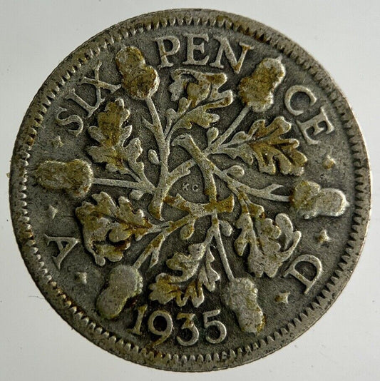 1935 George V Sixpence Silver Coin | Collectable Grade