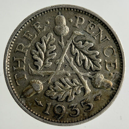 1935 George V Threepence Silver Coin | Collectable Grade