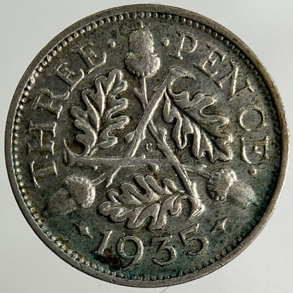 1935 George V Threepence Silver Coin | Collectable Grade