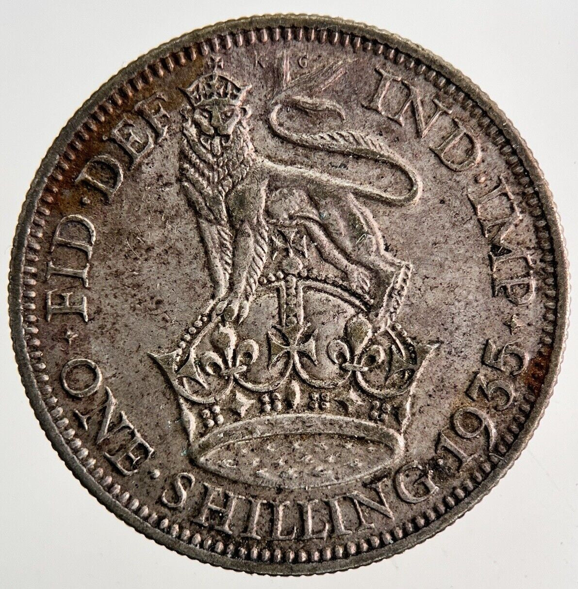 1935 George V Shilling Silver Coin | Very High Grade