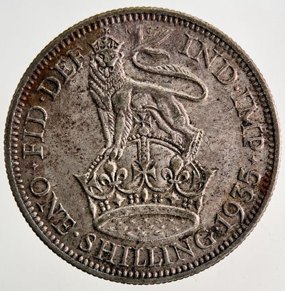 1935 George V Shilling Silver Coin | Very High Grade