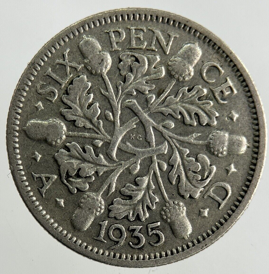 1935 George V Sixpence Silver Coin | Fine Collectable Grade