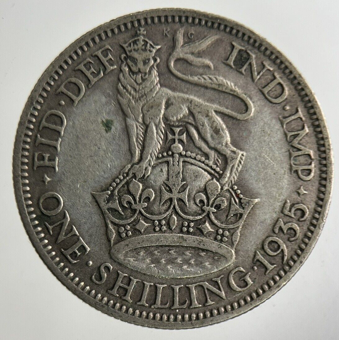 1935 George V Shilling Silver Coin | Fine Collectable Grade