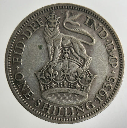 1935 George V Shilling Silver Coin | Fine Collectable Grade