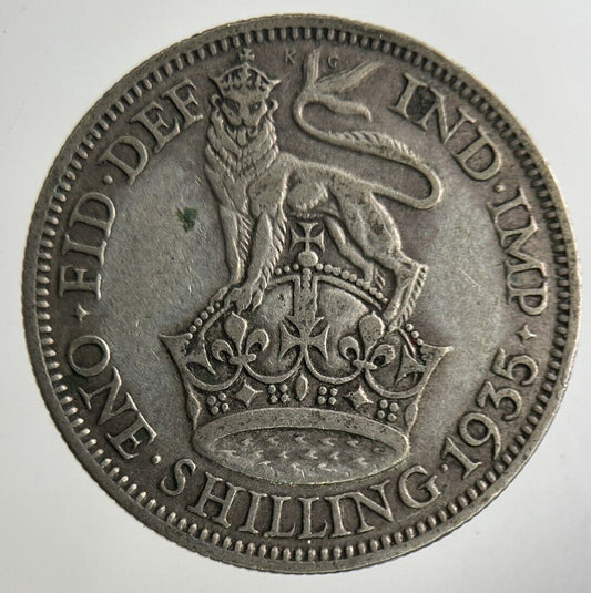 1935 George V Shilling Silver Coin | Fine Collectable Grade