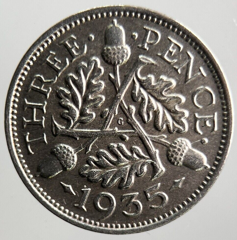 1935 George V Threepence Silver Coin | Very High Grade | a4073