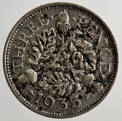 1935 George V Threepence Silver Coin | Very High Grade | a6507