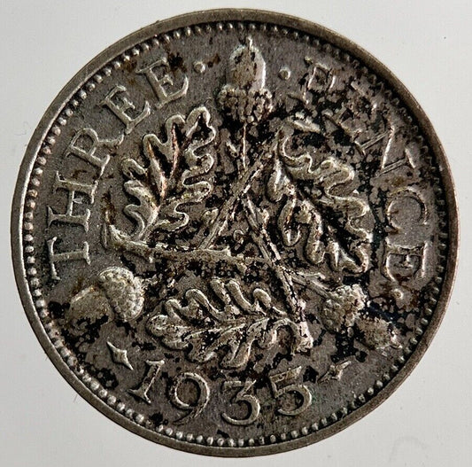 1935 George V Threepence Silver Coin | Very High Grade | a6507