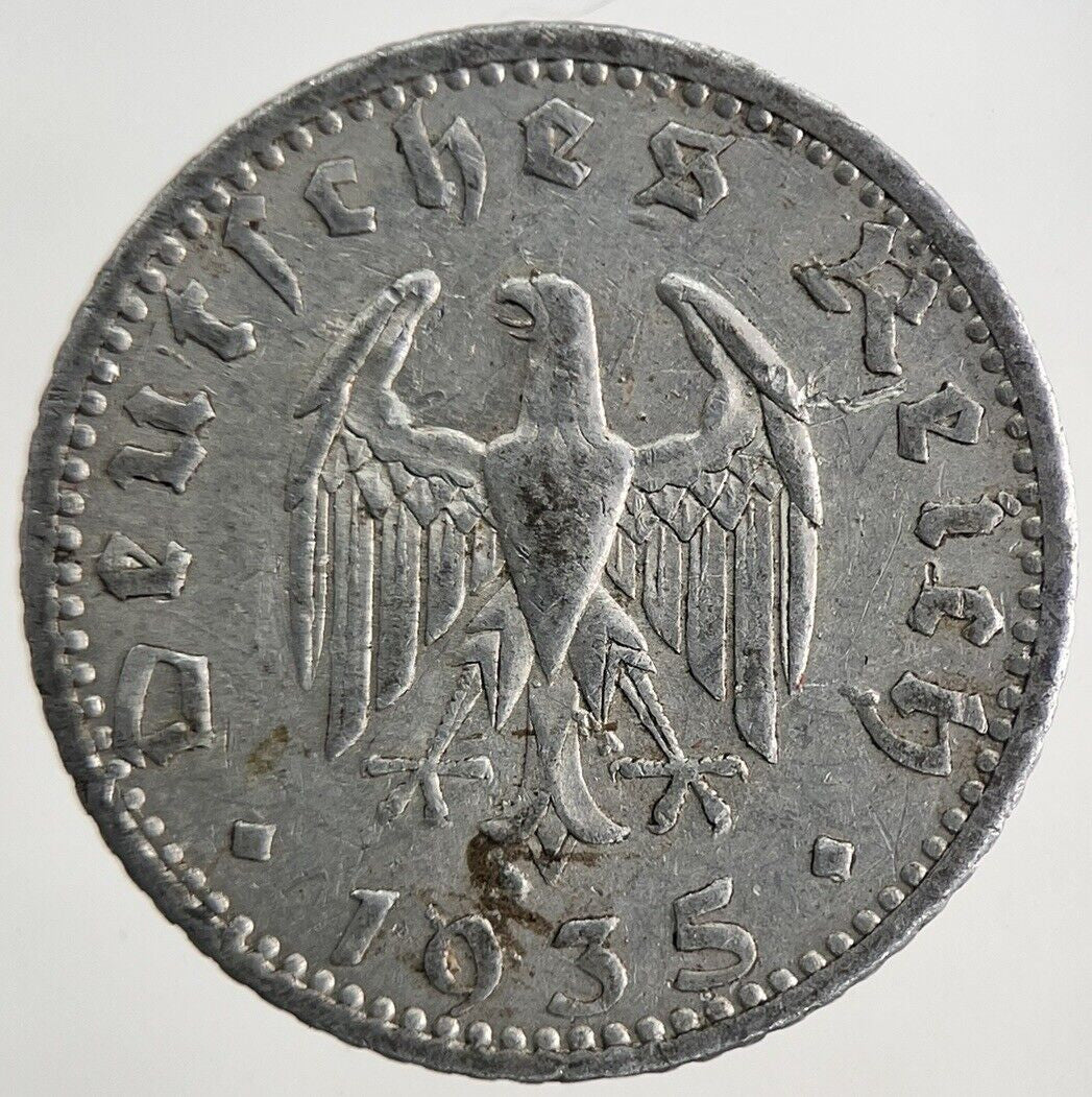 1935 Germany 50 Pfennig Coin | Fine Collectable Grade