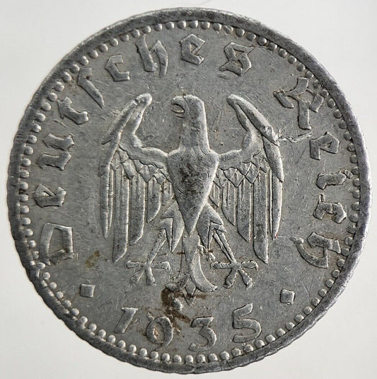 1935 Germany 50 Pfennig Coin | Fine Collectable Grade